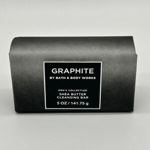 Bath Body Works Graphite Shea Butter Cleansing Bar Men's Collection 5 Oz New